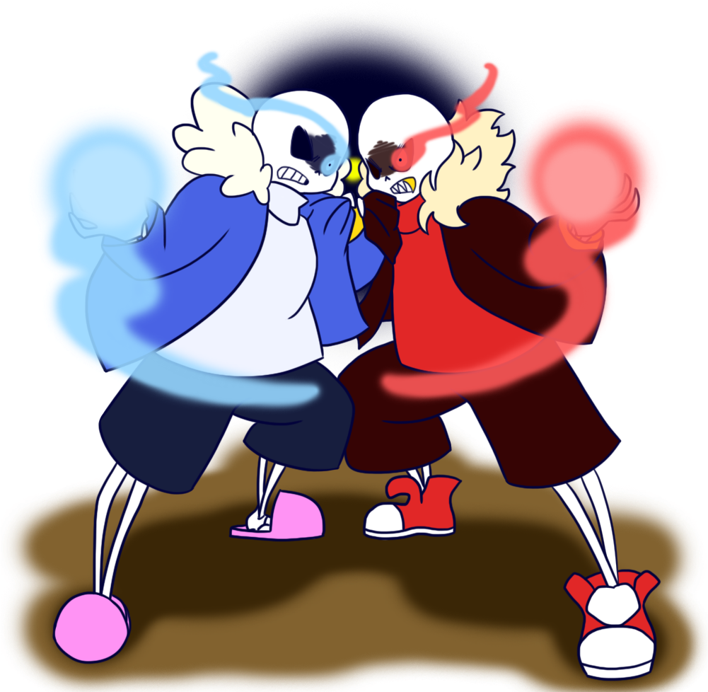 Can You Get Or Draw Sans And Underfell Sans Fighting - Underfell Frisk Hugs Sans (1000x1000)