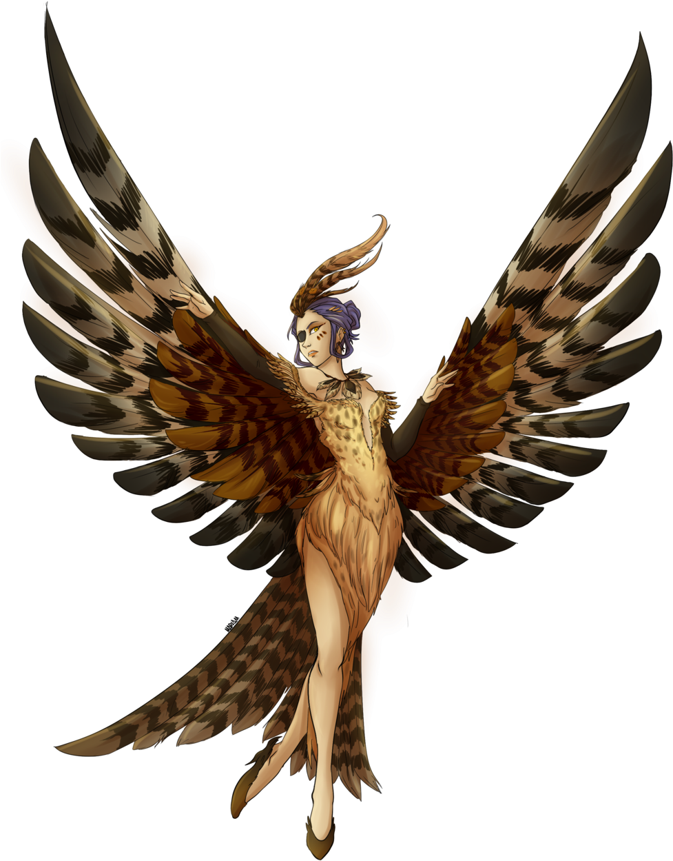 Arpia By Eliort On Deviantart - Disfraz De Arpia (1024x1448)