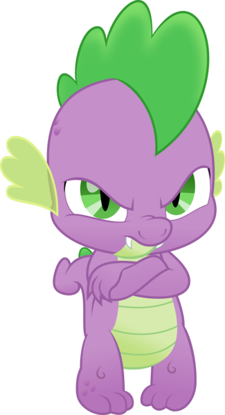 Jhayarr23, Dragon, Jealous Spike, My Little Pony - My Little Pony Spike Angry (325x600)