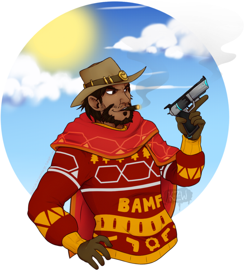 Mccree By Hibiscus-hemorrhage - Drawing (879x910)