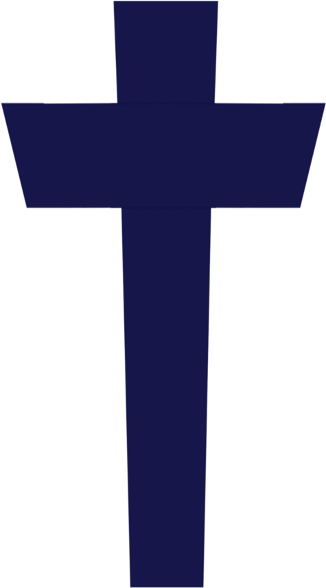 Cruz Cristiana Azul Png (484x865)