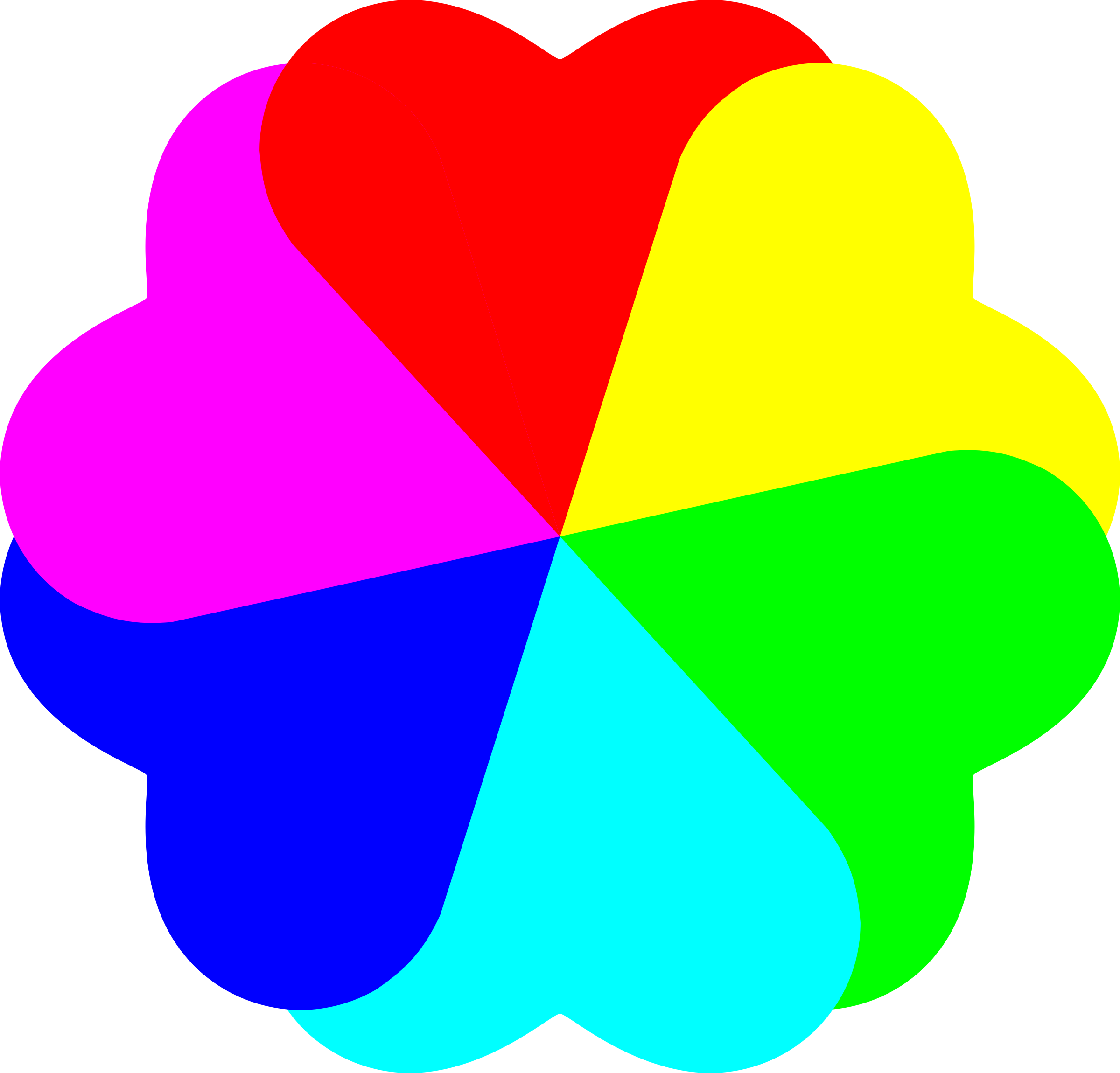 Big Image - Rainbow Love Heart Clipart (2400x2300)