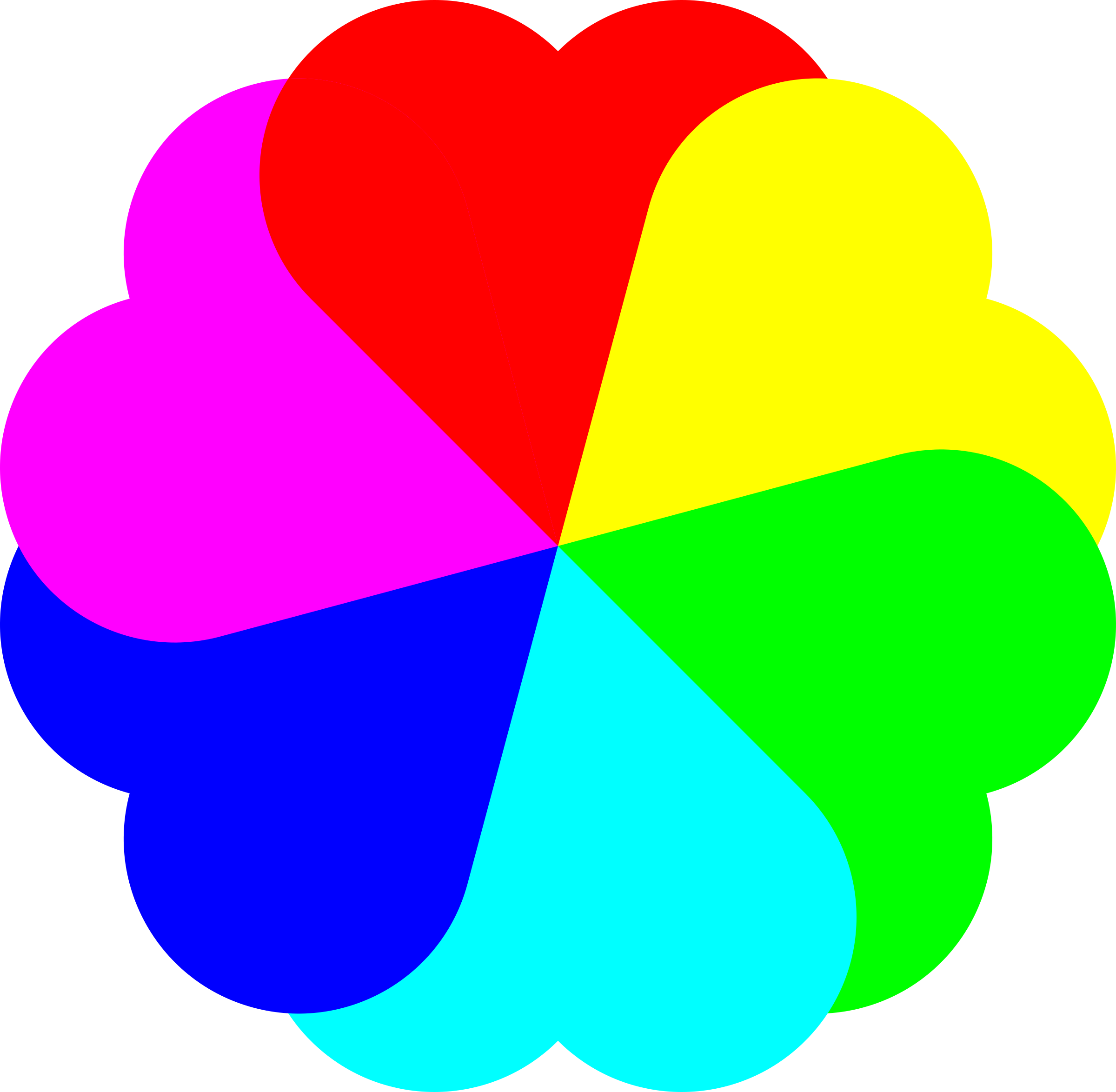 Big Image - Rainbow Love Heart Clipart (2400x2348)