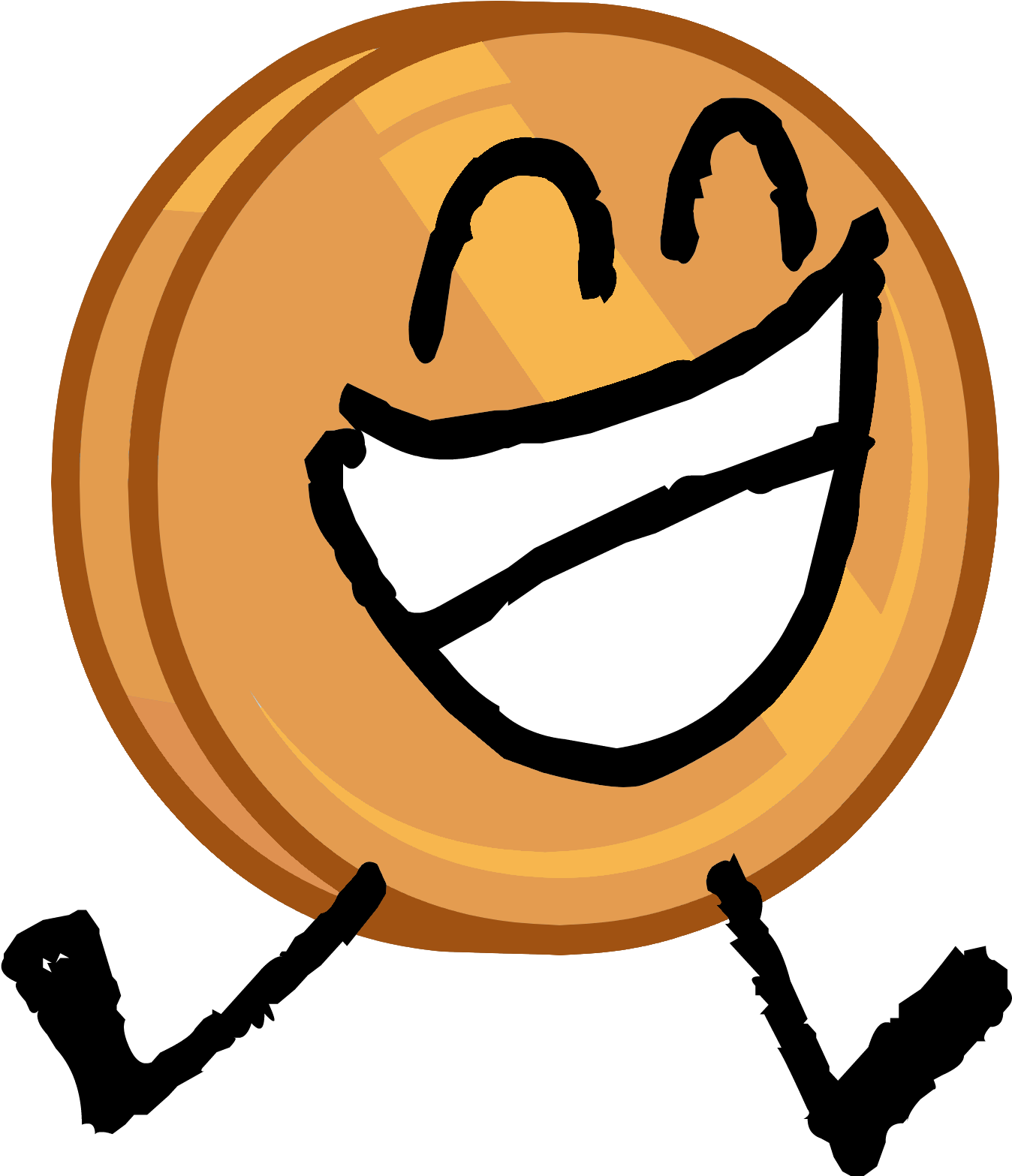 Nickel Intro But Orange - Tennis Ball Battle For Dream Island (1395x1626)