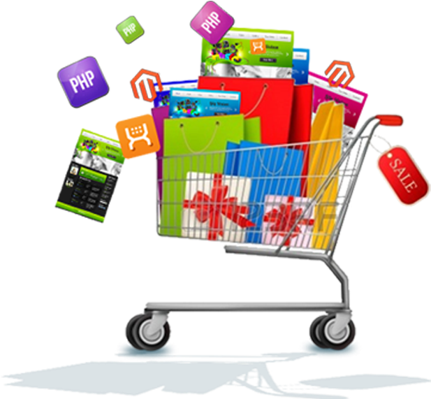 Ecommerce Website - Online Shopping Cart Png (675x600)
