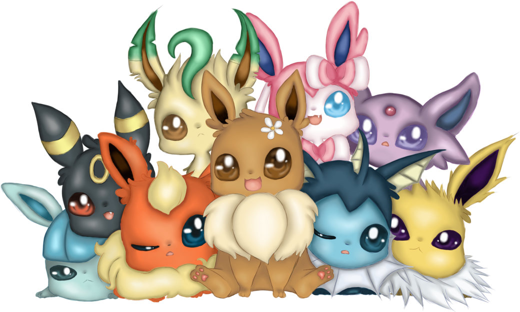 Who's Your Favourite Eeveelution Mine Is Vaporeon Wacom - Eeveelution Png (1115x717)