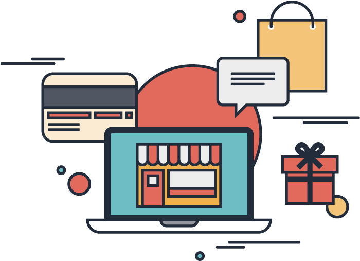 Online Shopping Flat Design - Online Shopping Flat Design (760x510)