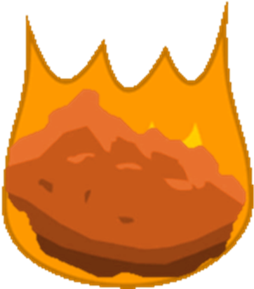 Meteorite Body - Bfdi Firey Body Gif (376x451)