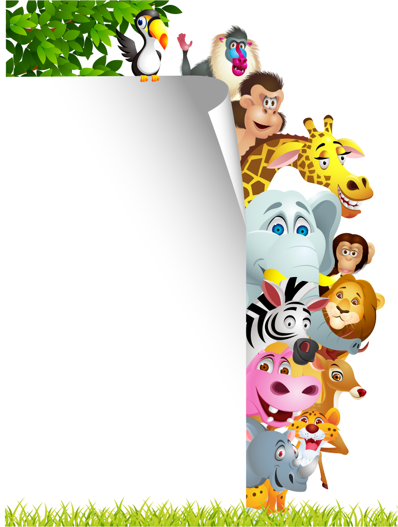 Animal Jungle Clip Art - Animal Jungle Clip Art (819x1086)