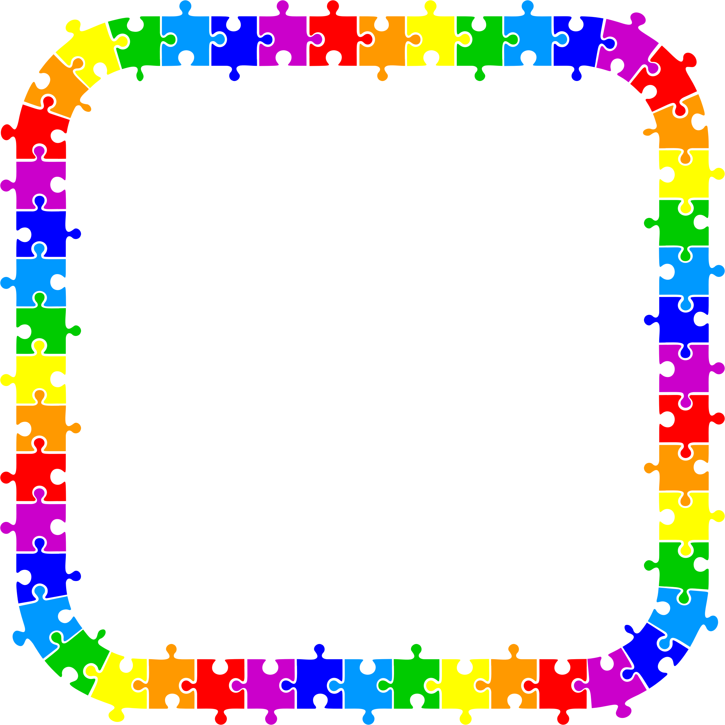 Big Image - Puzzle Piece Frame Png (2346x2346)