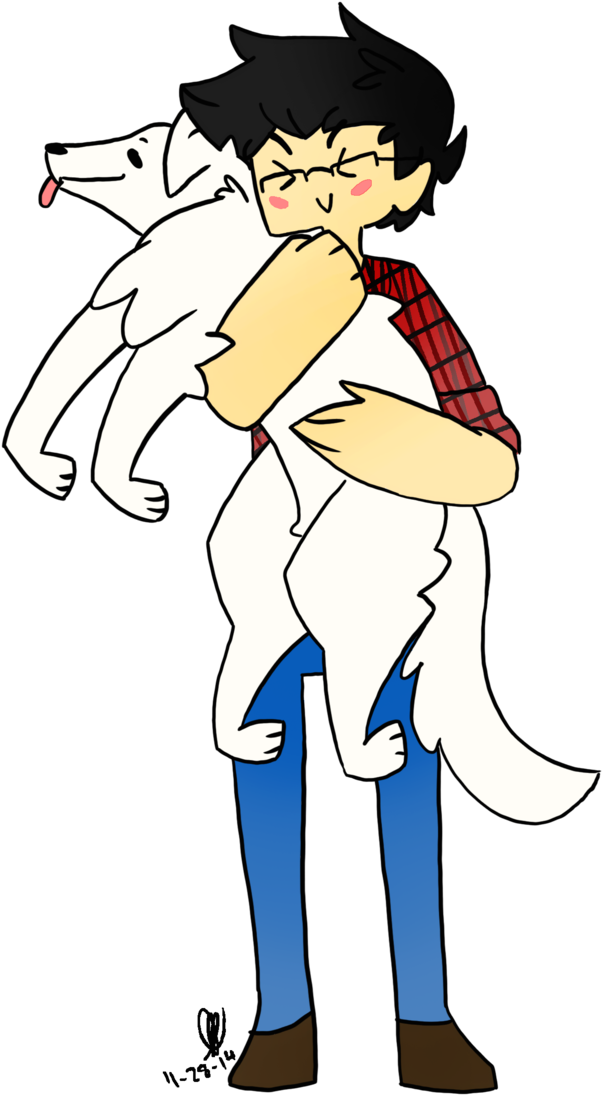 A Boy And His Dog By Kuroheta - A Boy And His Dog (686x1164)