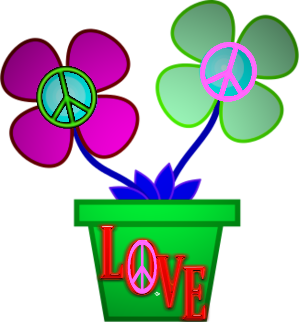 ☮❤ /jlb - Flower Vase Clip Art (600x646)