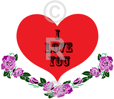 I Love You With Purple Flowers - Love You Purple Flowers (380x400)