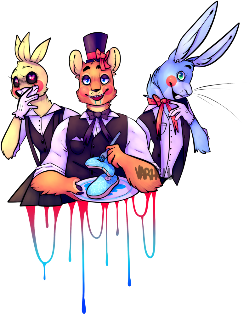 Fnaf 2 Gang - Cartoon (795x1006)