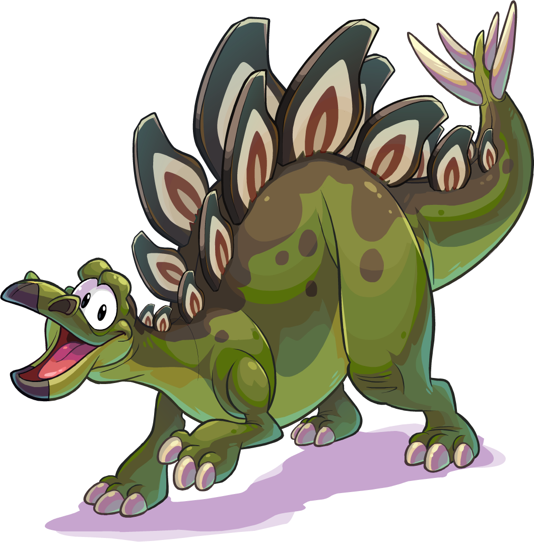 Stegosaurus Clipart Green Item - Dinosaur Png Club Penguin (1060x1074)