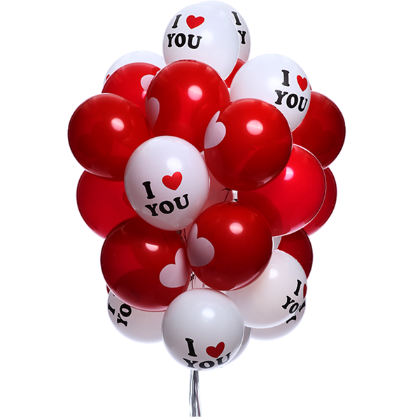 Picture Of I Love You Babe - Love You Balloon Png (600x600)