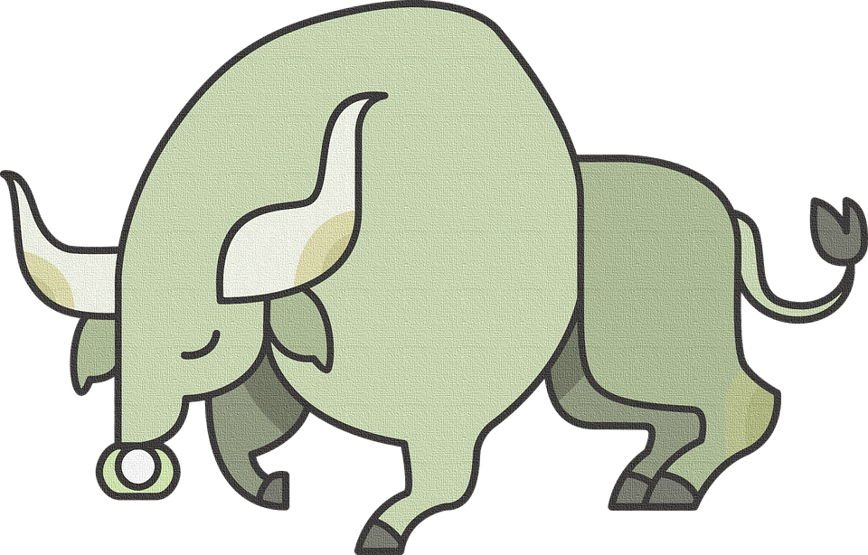Green Elephant Cliparts 3, Buy Clip Art - Year Of The Bull Chinese Zodiac Illustration Keychain (960x614)