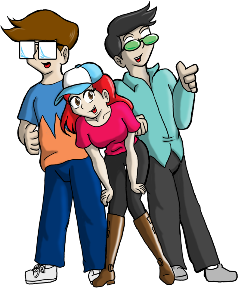 Melvin And Gang By Cdrudd - Cartoon (834x958)