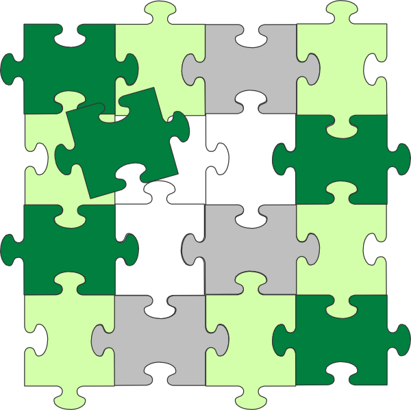 Green Jigsaw Puzzle (600x599)