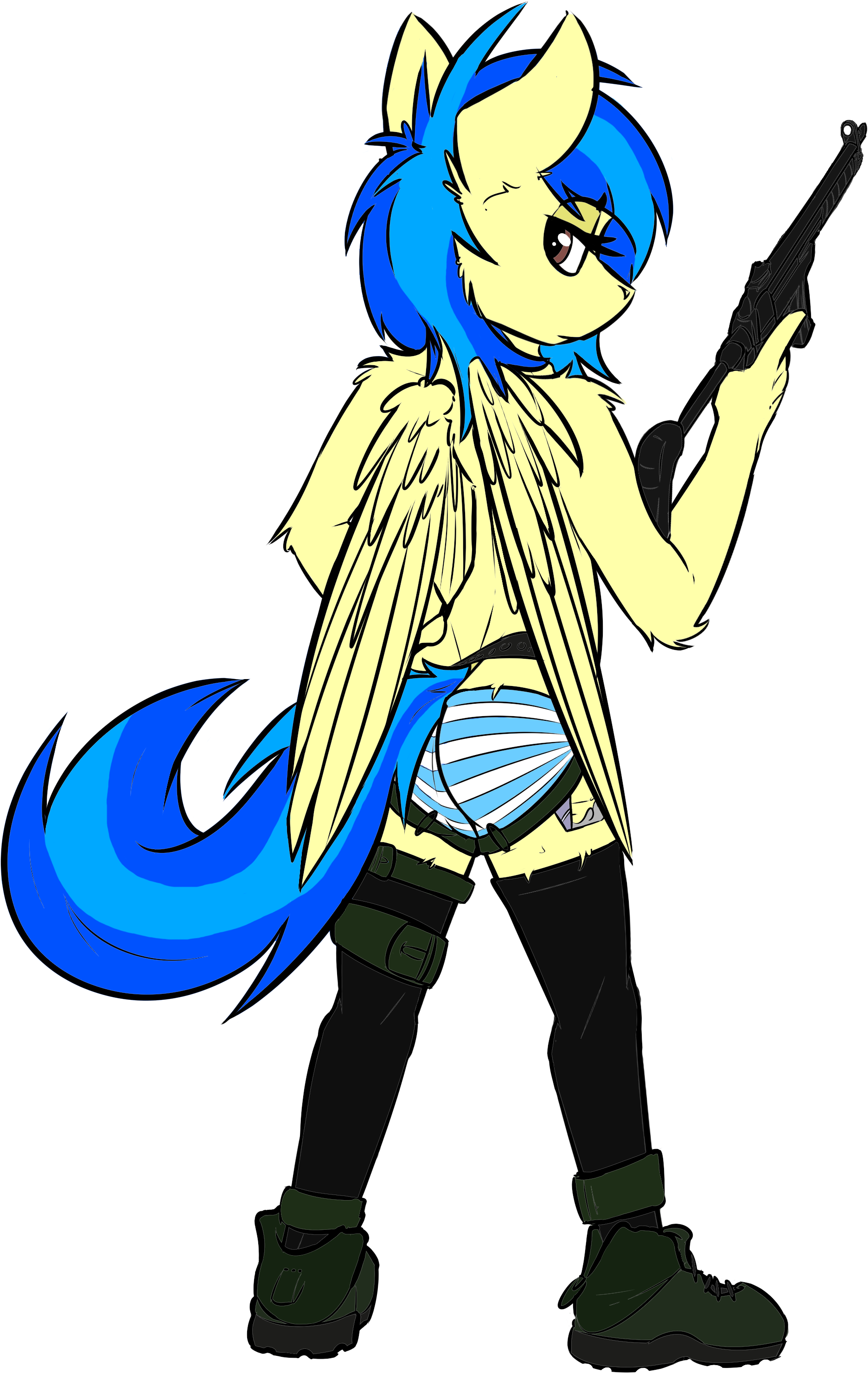 Ralek, Clothes, Derpibooru Exclusive, Mp5, Oc, Oc Only, - Undergarment (1979x3050)