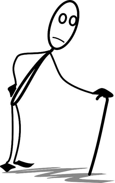 I Also Yell At Those Damn Kids On My Lawn - Old Man Stick Figure (403x640)