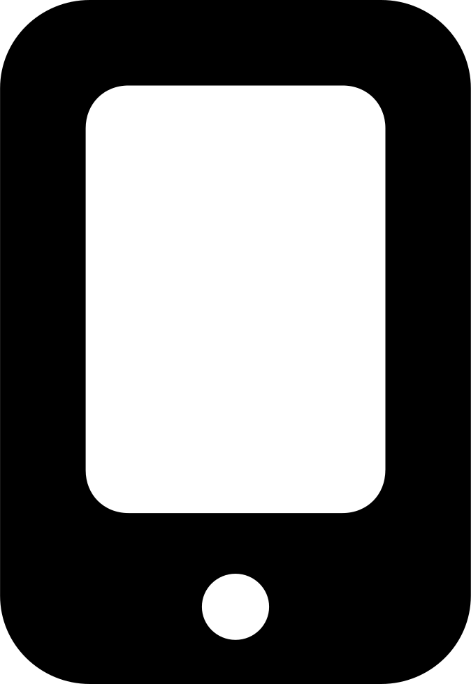 Black Mobile Phone Symbol Comments - Phone Symbol Png (674x980)