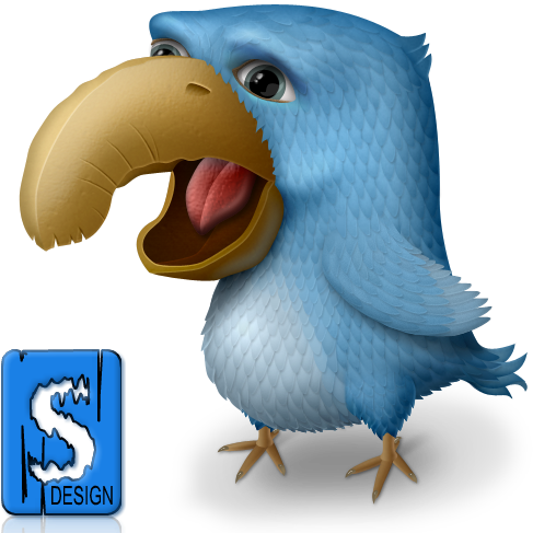 Twitter Bird Logo Transparent - Ugly Bird (512x512)