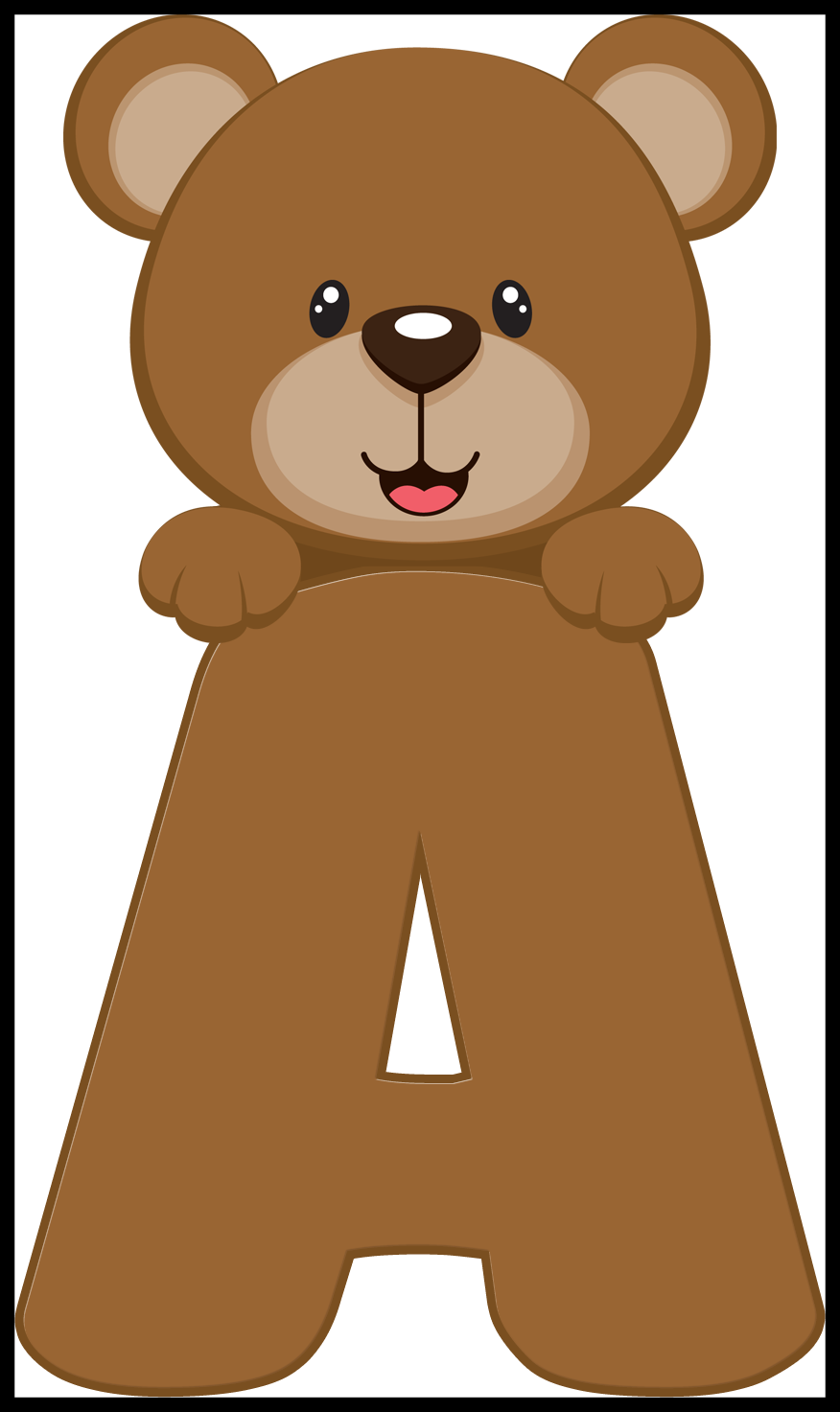 Astonishing Alfabeto Ursinho Png Letras Miusculas Pics - Oso Para Baby Shower (876x1473)