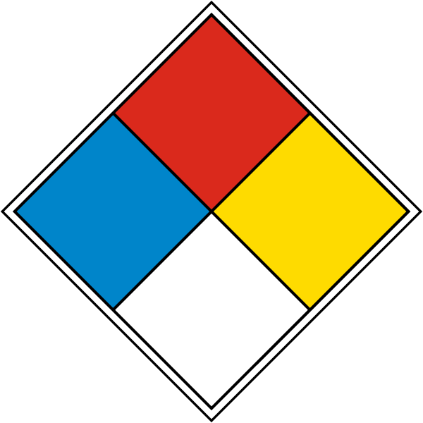 Blank Nfpa Diamond - Nfpa Diamond 2 3 0 (600x600)