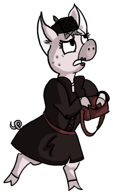 Wwii Pig By Goodie27 - Cartoon (600x761)