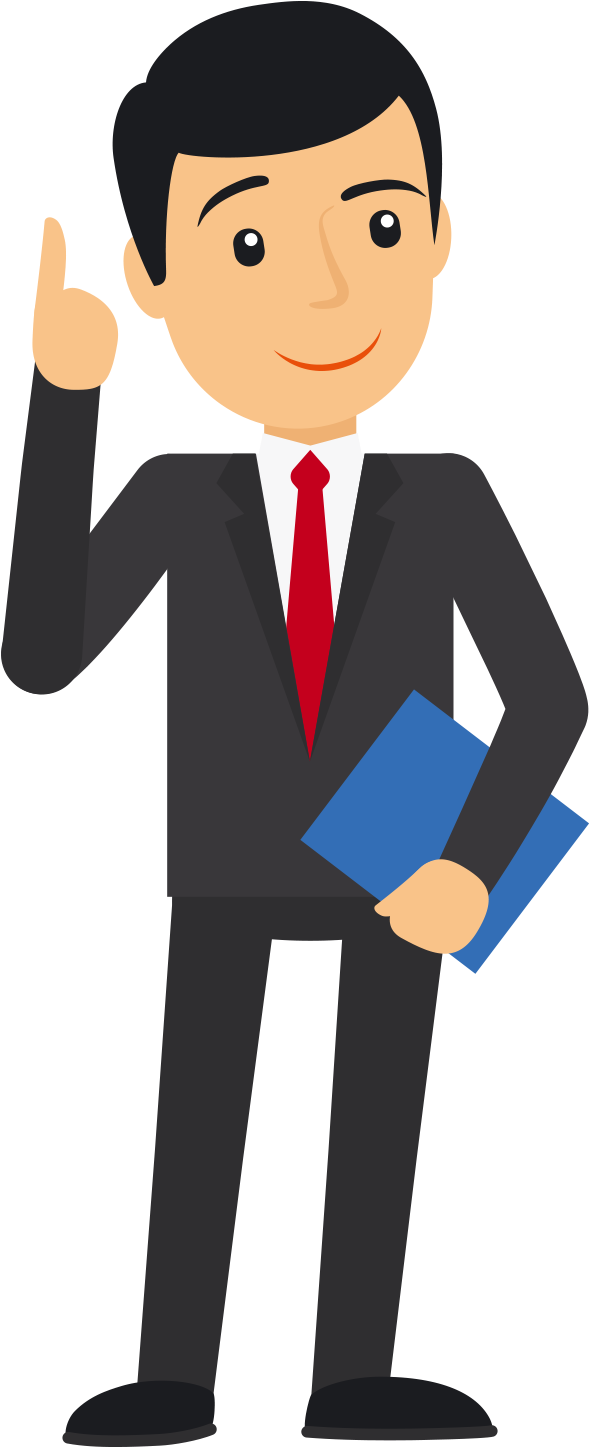 Businessperson Diagram Illustration - Vector Graphics (805x1580)