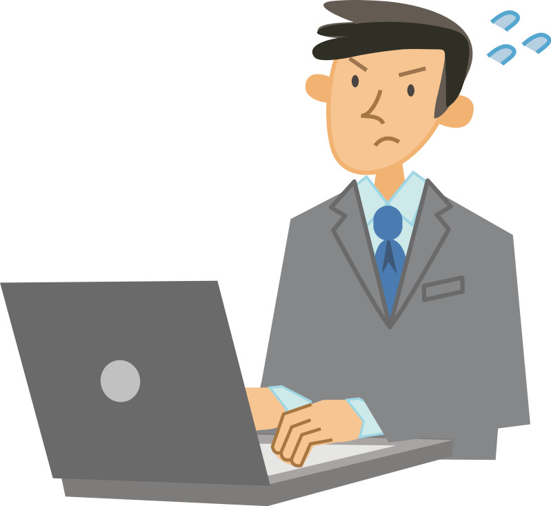 Medium Image - Man Clipart With Computer (799x733)