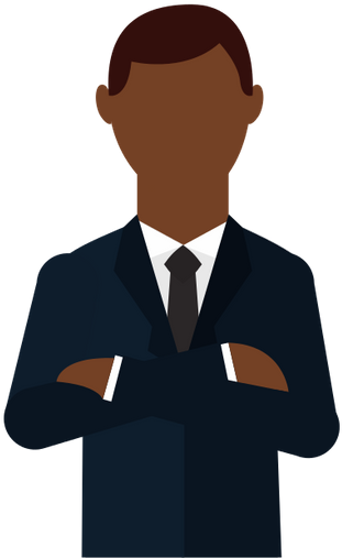 Businessman Crossed Arms - Emoticon Businessman (450x550)