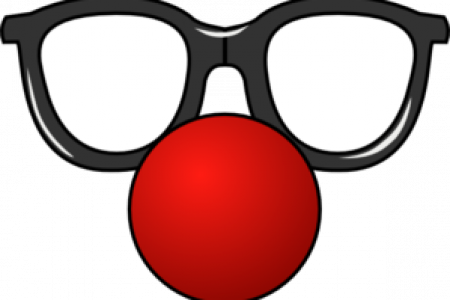 Reindeer Clipart Clipground - Clown Nose Clipart (450x300)