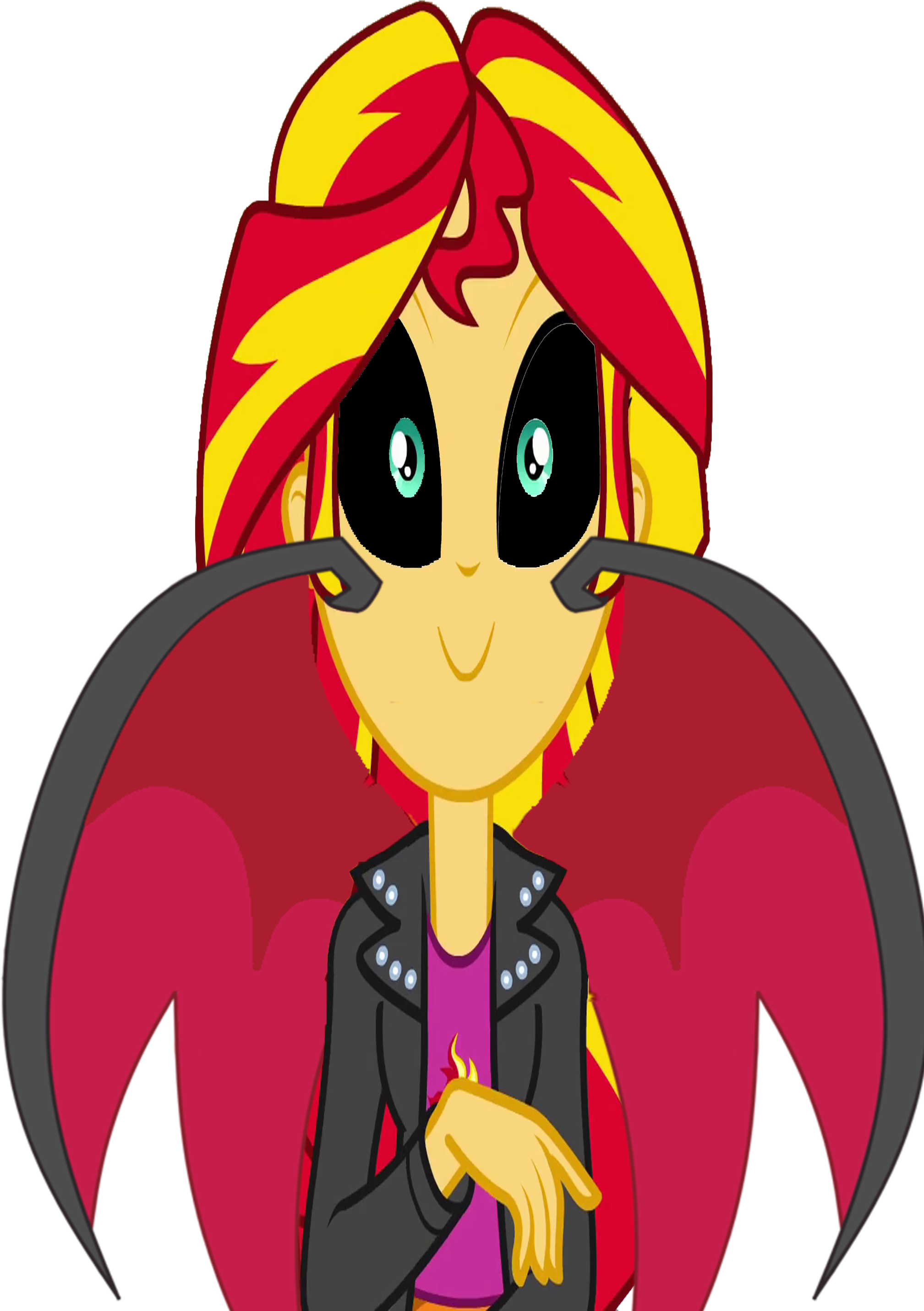 Demon Mode Sunset Shimmer By Mirai-digi - Cartoon.