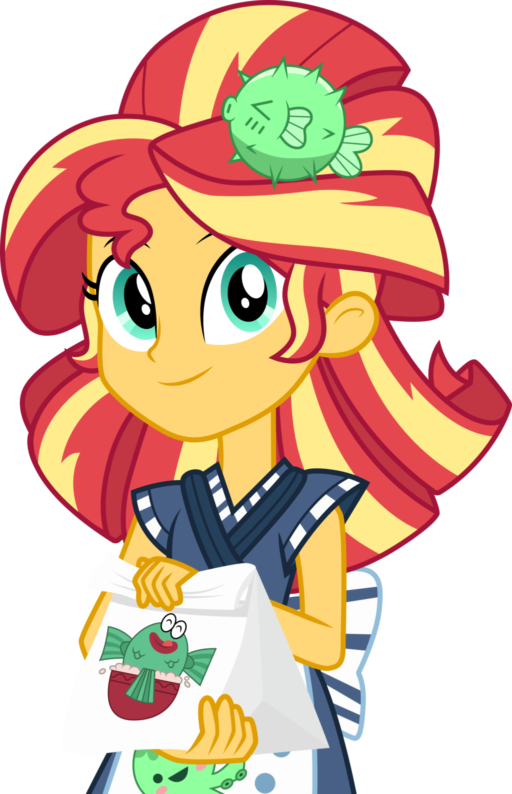 Sunset Shimmer With Sushi By Cloudyglow On Deviantart - Sunset Shimmer Sushi (1024x1587)