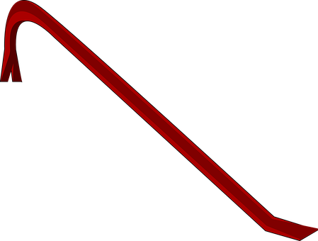 Crowbar Jemmy Pry Prybar Pinch Bar Jimmy T - Crowbar Clipart (449x340)