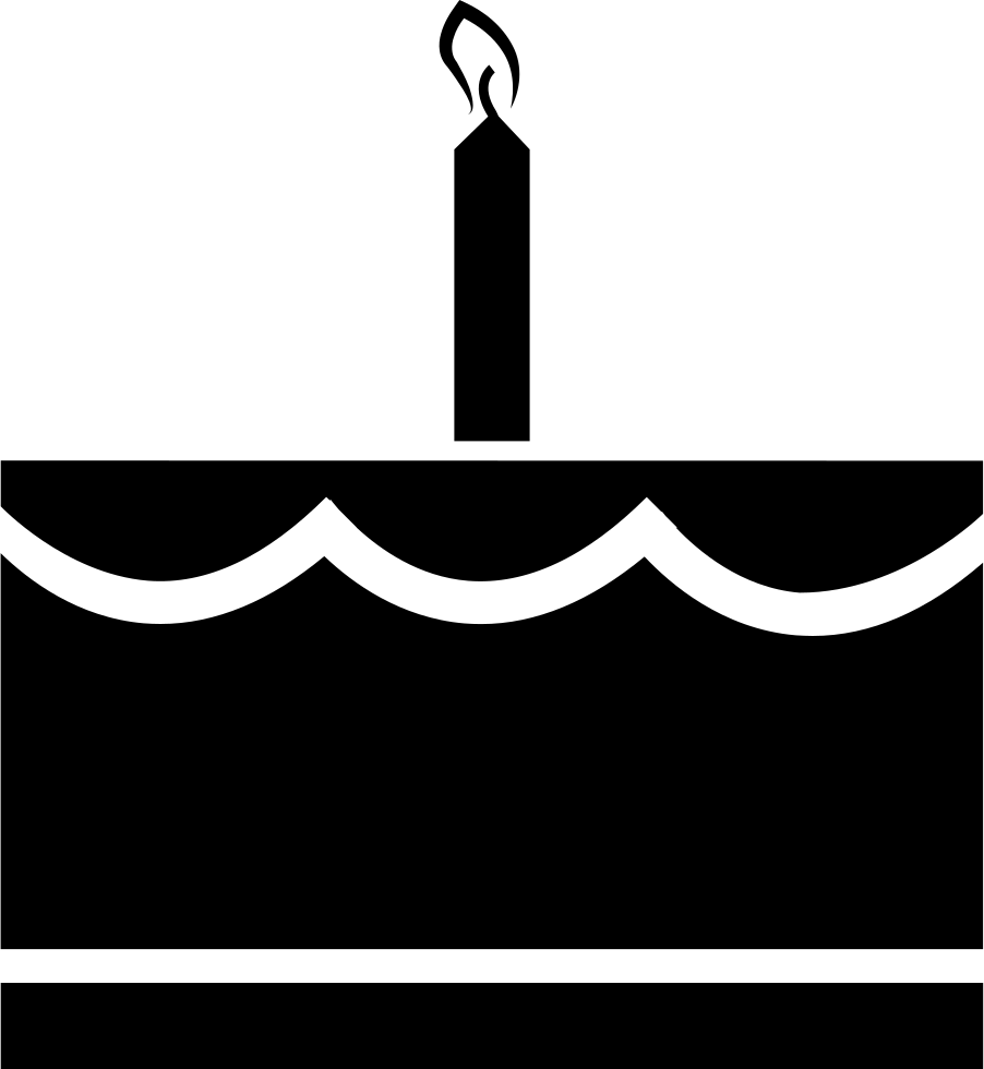 Birthday Cake With Candle Comments - Party (902x980)