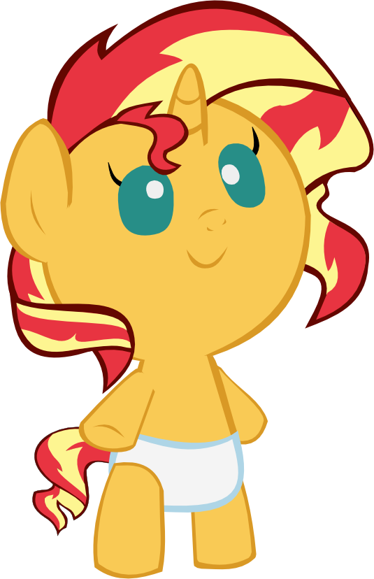 Mlp Sunset Shimmer Baby Download - My Little Pony Sunset Shimmer Baby (535x828)