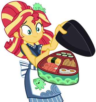 My Little Pony Equestria Girls Favourites By On Deviantart - Sunset Shimmer Sushi (374x350)