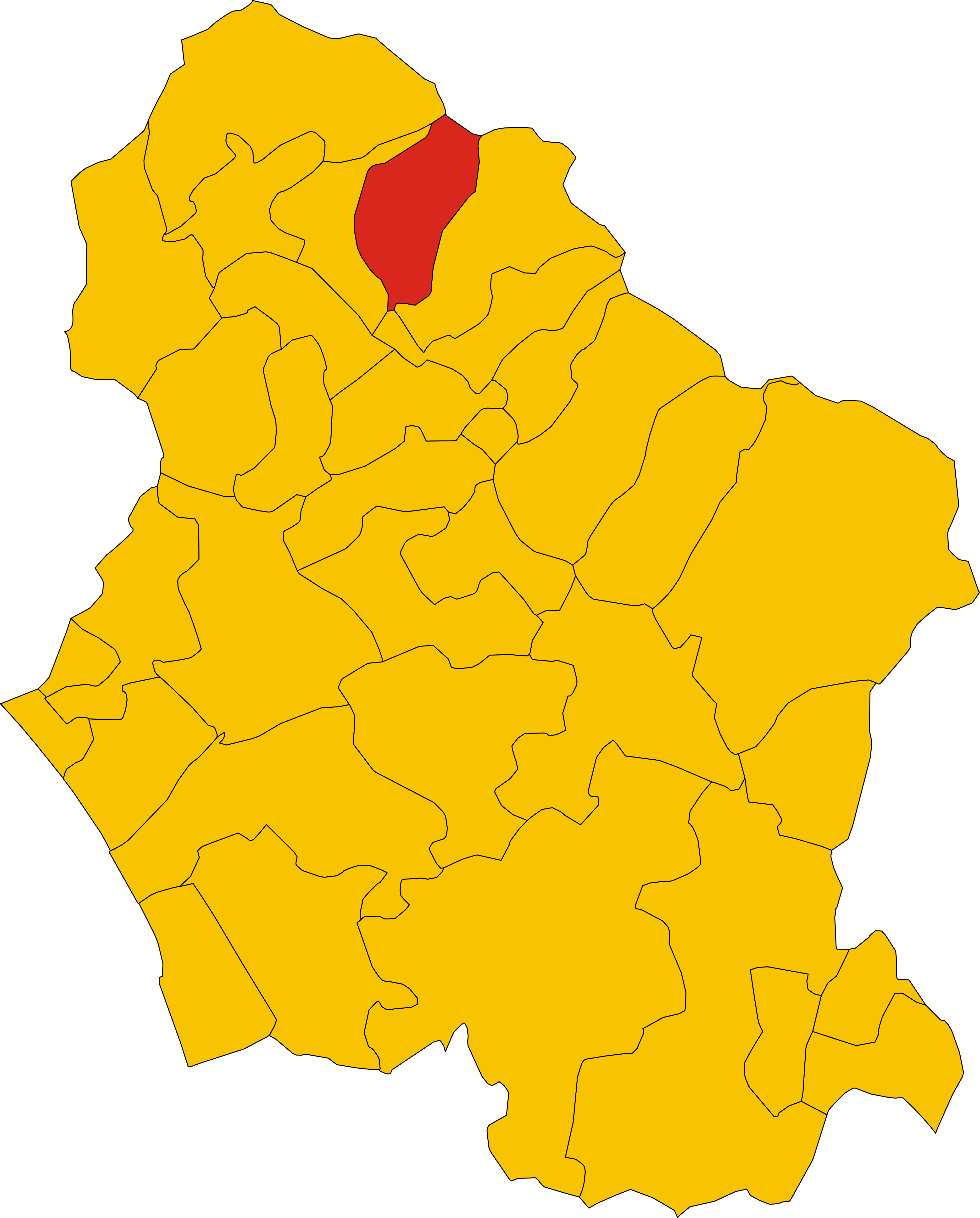 Map Of Comune Of Villa Collemandina - Montecarlo Ciudad (4096x5091)