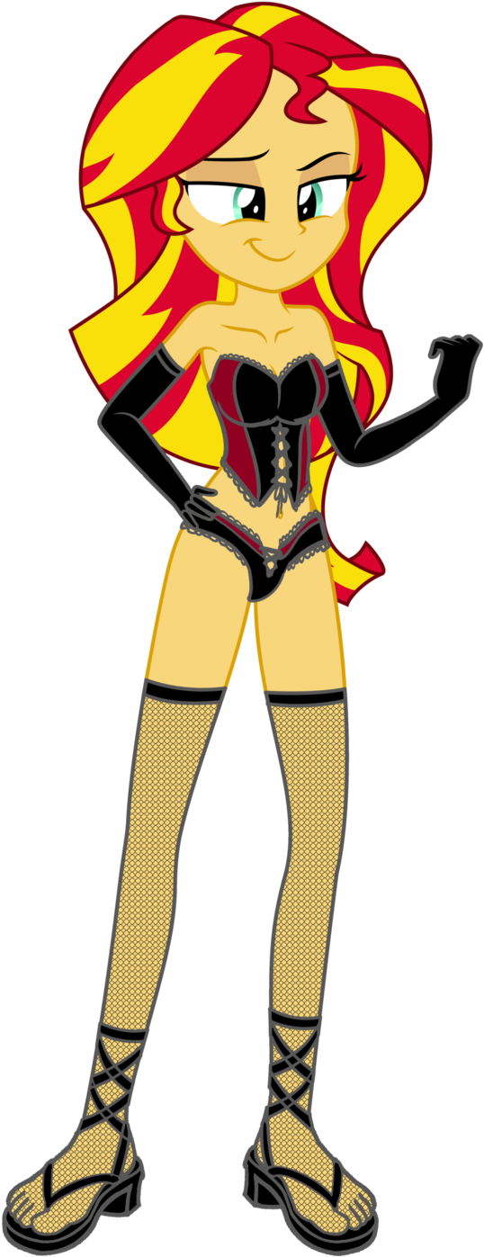 Sunset - Mlp Eg Sunset Shimmer Bikini (564x1414)