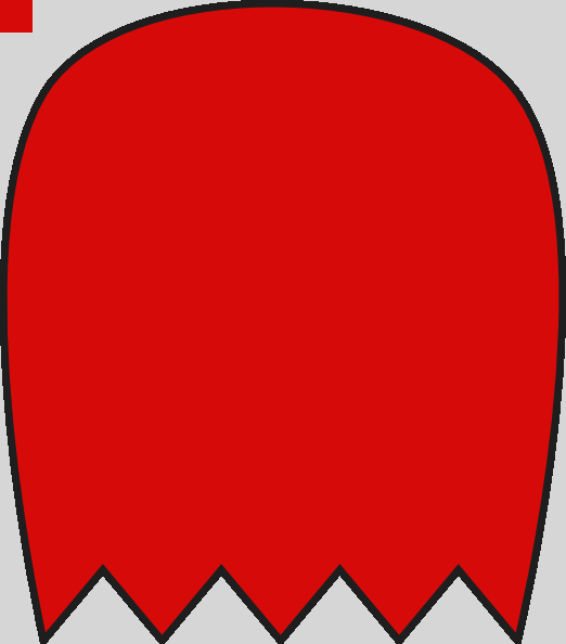 Red Pacman Ghost Clip Art At Clker Pacman Ghost Clipart - Red Ghost From Pacman (522x594)