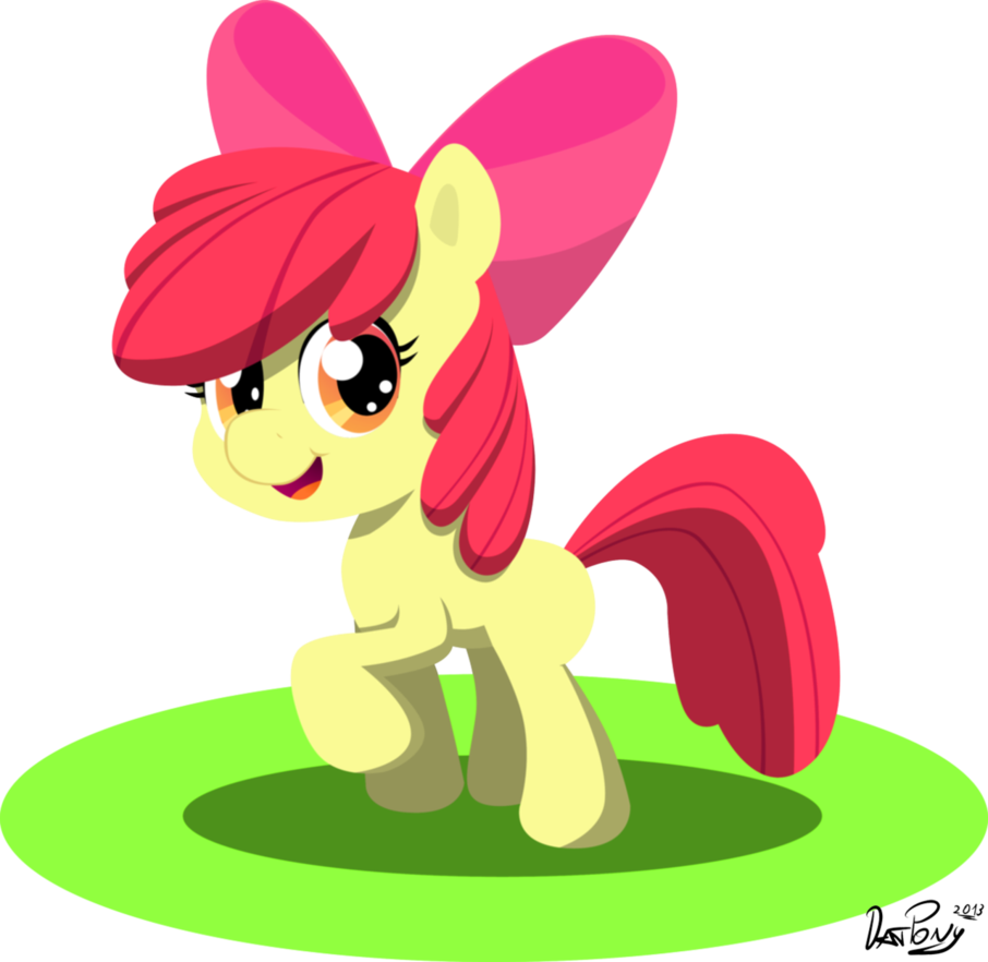 One Young Apple By Datponypl - Cartoon (906x882)