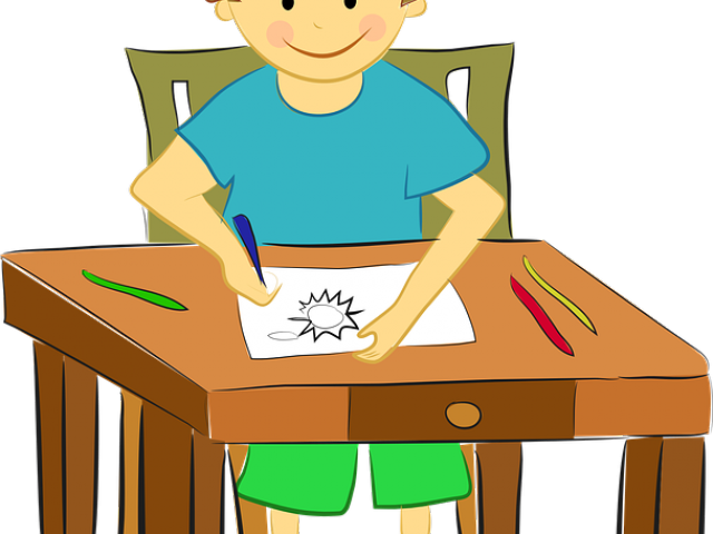 Drawn Table Kid Clipart - Education (640x480)