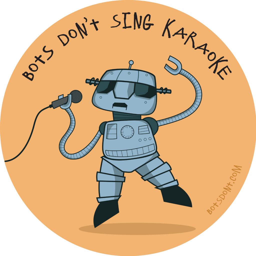 Karaoke Ad Fraud Internet Bot Clip Art - Cartoon (1024x1024)