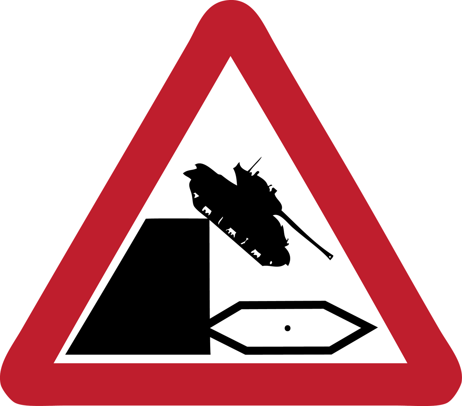 Life On The Edge - Segnale Stradale Lavori In Corso (1600x1408)