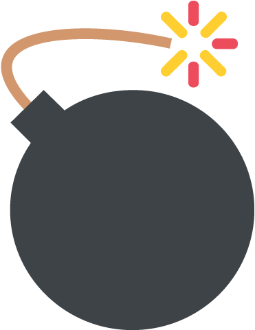 Bomb Emoji - Angel Tube Station (512x512)
