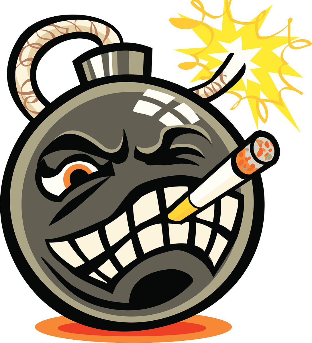 Evil Bomb Cartoon Image - Explosive Mode 3: Mob Gets Explosive - Cd (1089x1197)
