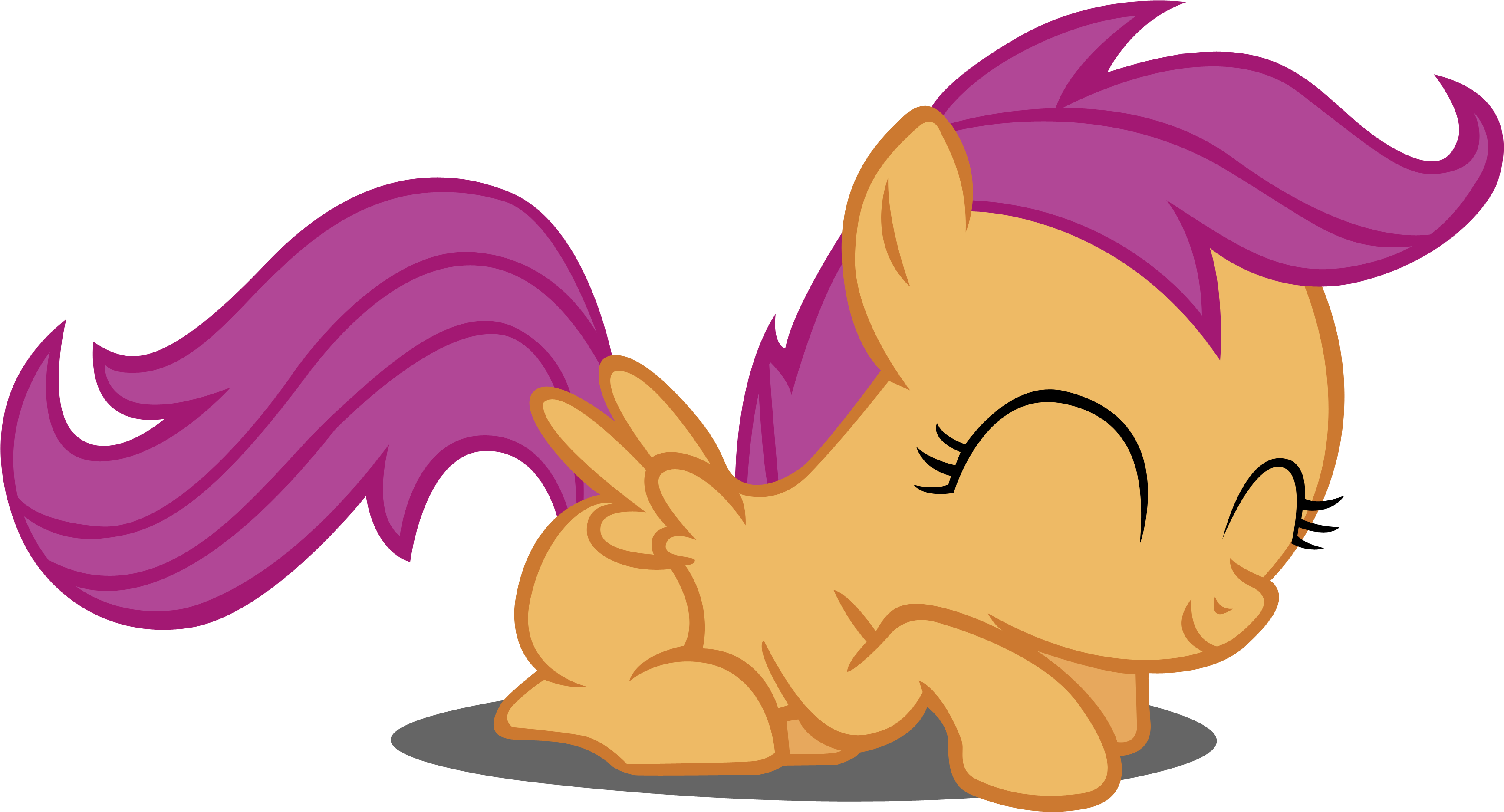 Creshosk 31 0 Happy Scootaloo Vector By Dipi11 - Cartoon (4000x2112)